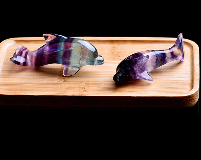Natural Fluorite Dolphin Crystals