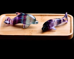 Load image into Gallery viewer, Natural Fluorite Dolphin Crystals
