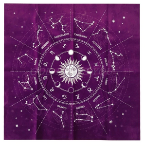 Velvet Astrology Constellations Tarot Card Cloth