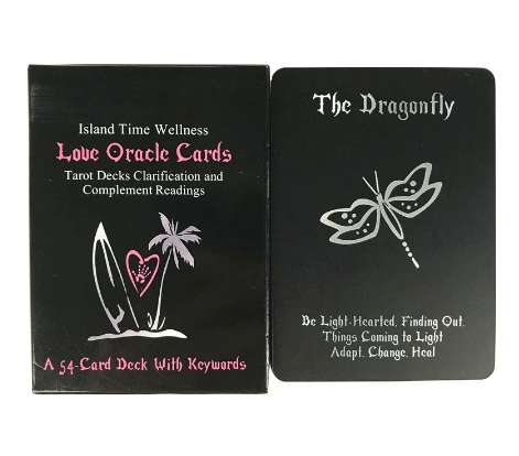 Island Time Wellness Love Oracle Cards Tarot Decks Clarification & Complement Readings (A 54-Card Deck With Keywords)