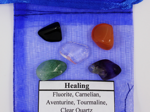 Healing Gemstone Mojo Bag