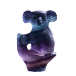 Load image into Gallery viewer, Natural Fluorite Tree Koala Bear Crystals

